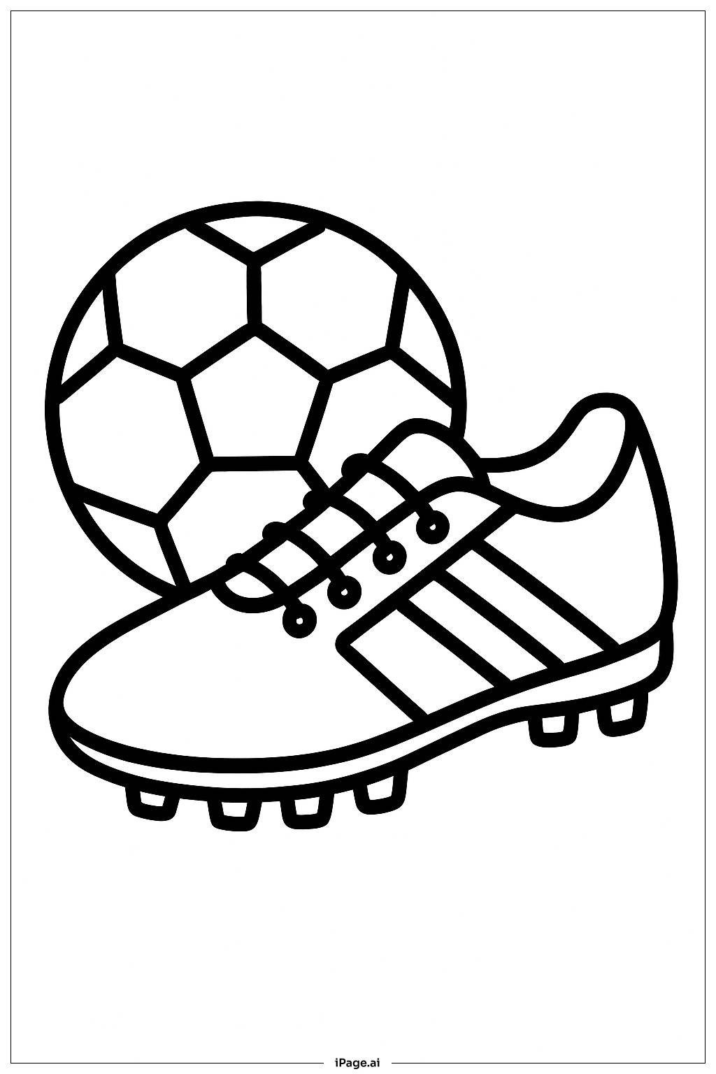  Football Shoe With Football Coloring Page 