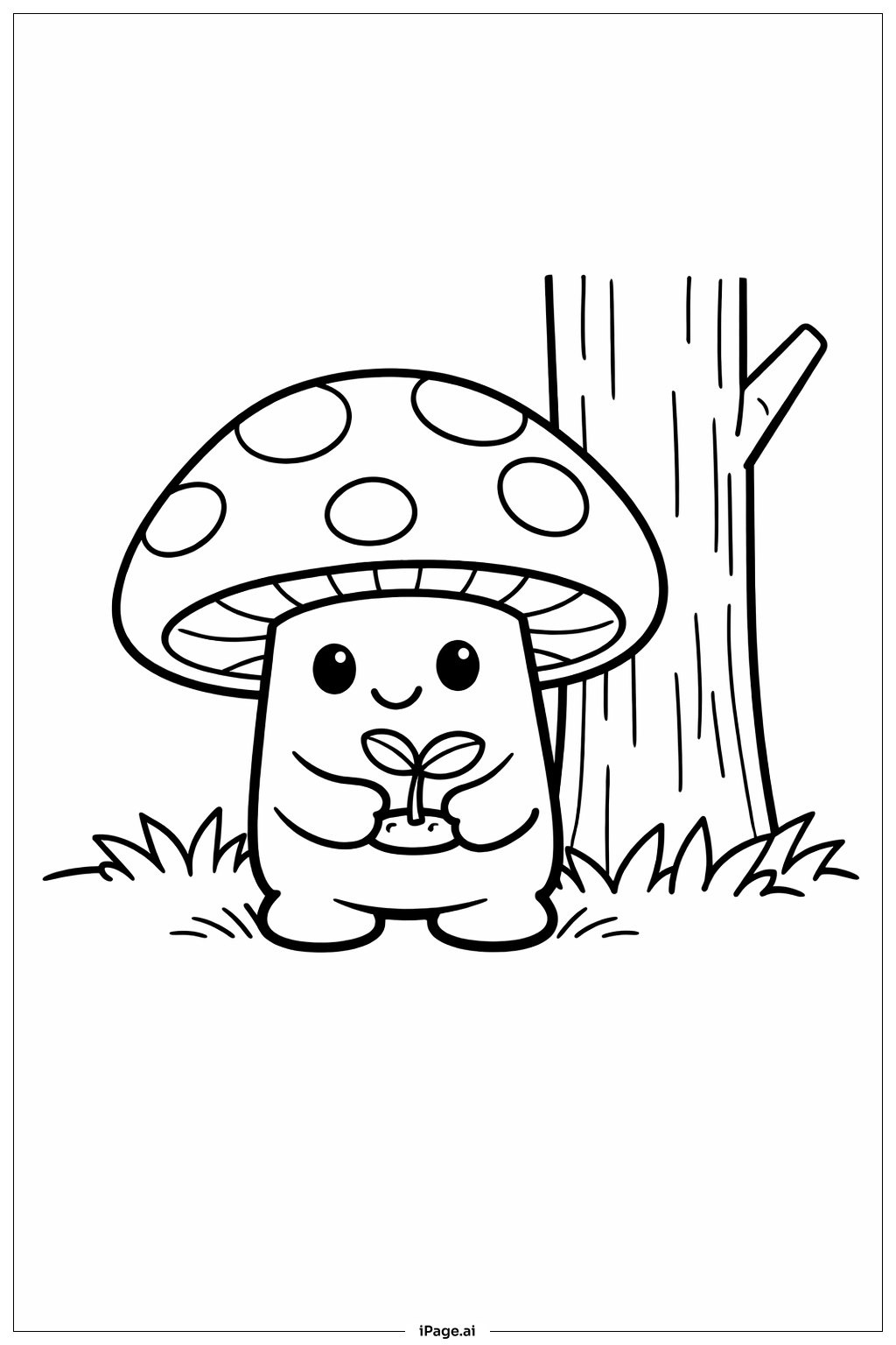  Waldfreund Pilz Ausmalseite 