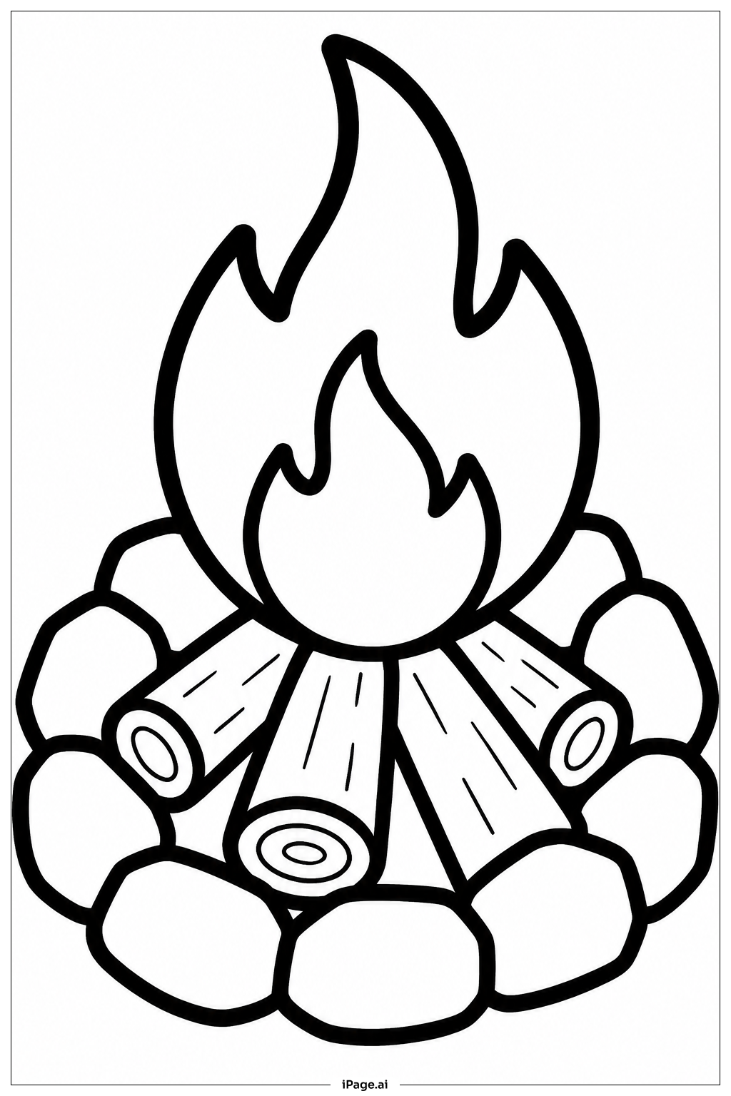  Fortnite Campfire Coloring Page 