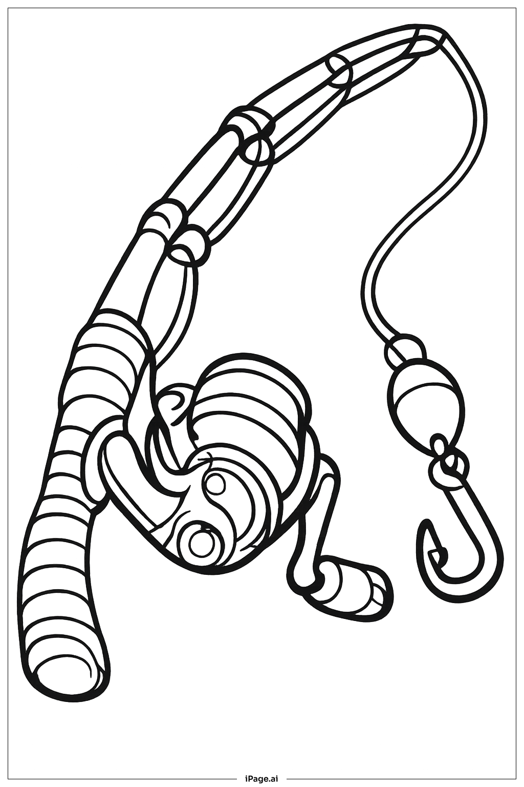  Fortnite Fishing Rod Coloring Page 
