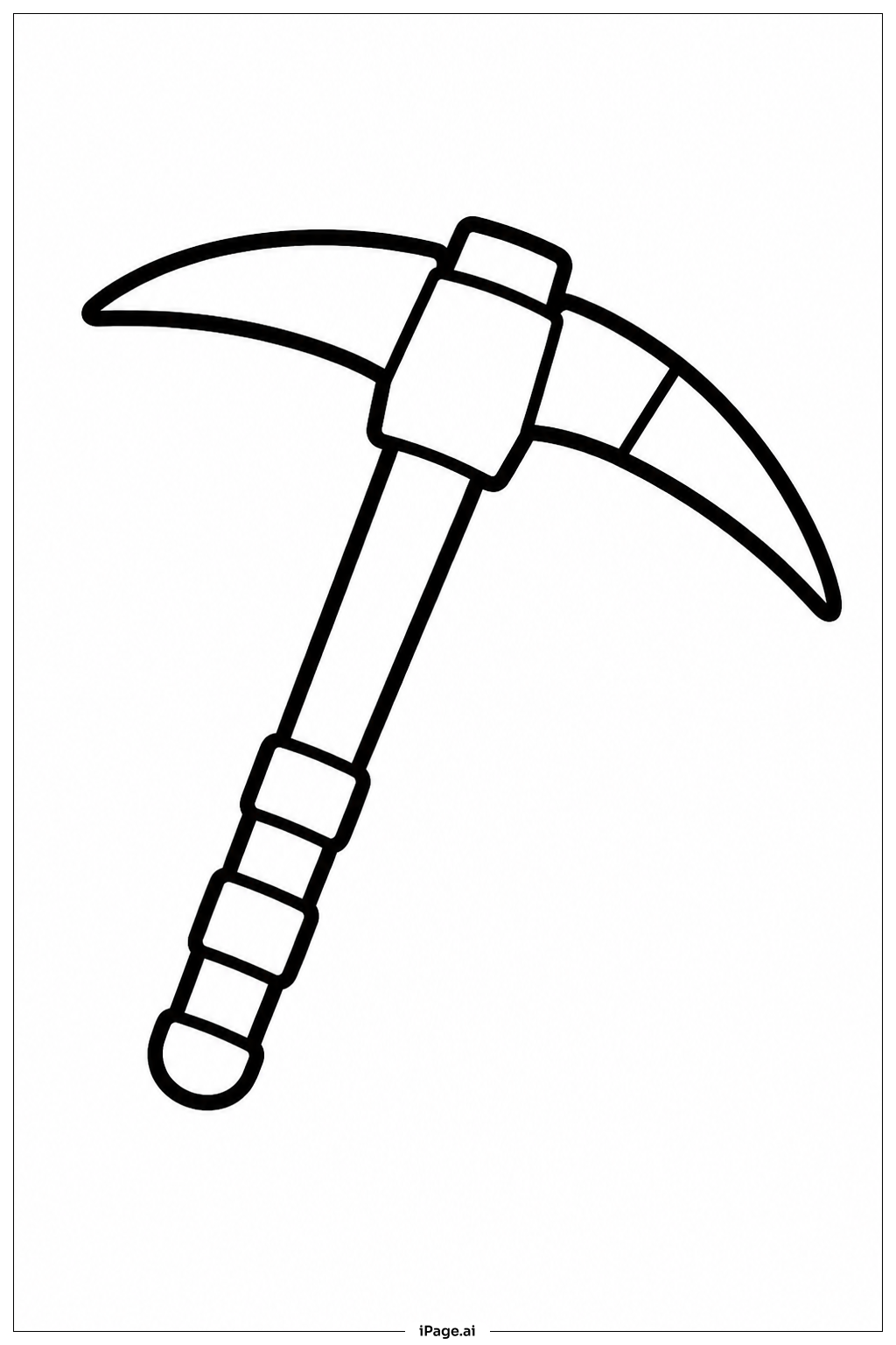  Fortnite Pickaxe Coloring Page 