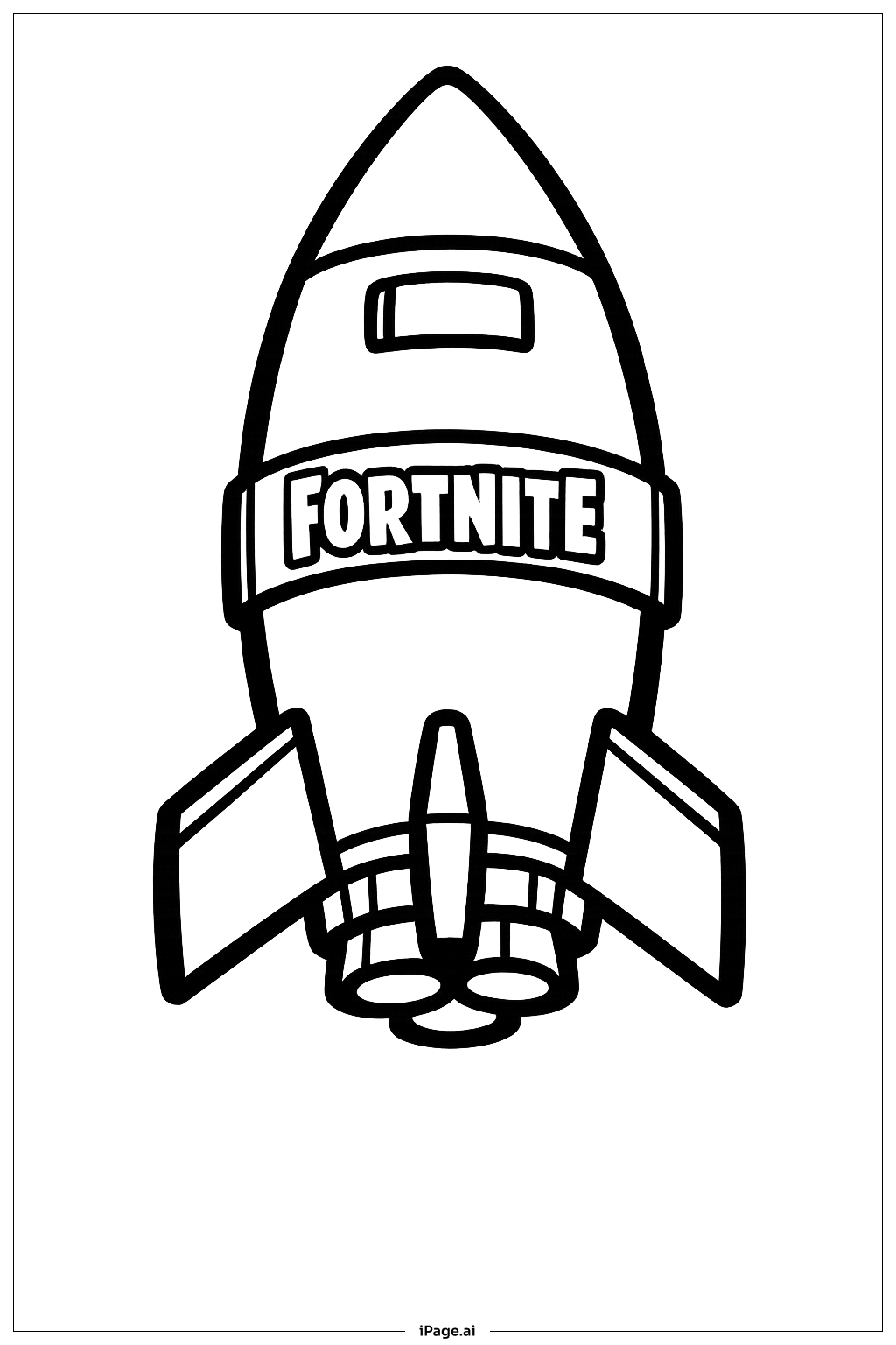  Fortnite Rocket Coloring Page 