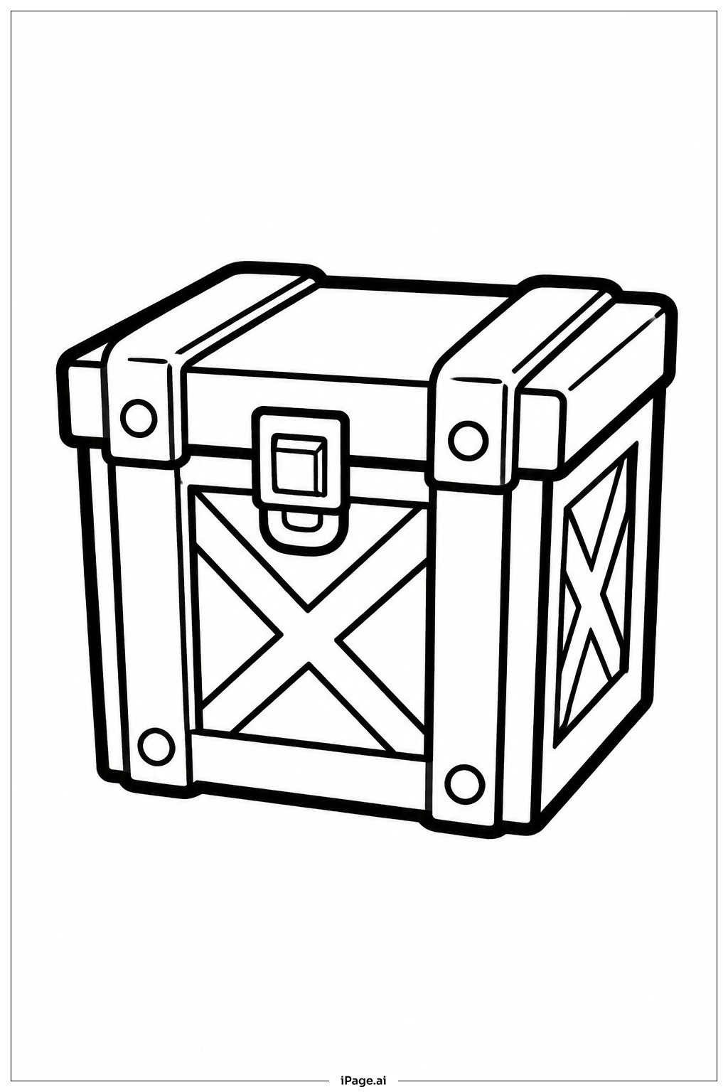  Fortnite Supply Crate Coloring Page 