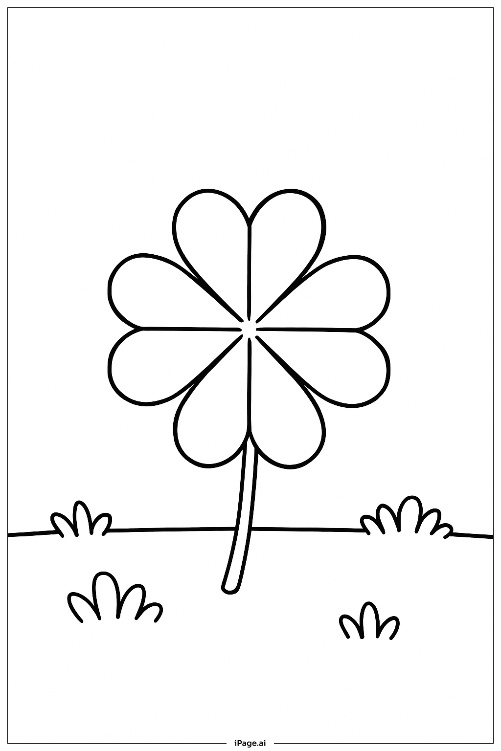 四葉草在草地上