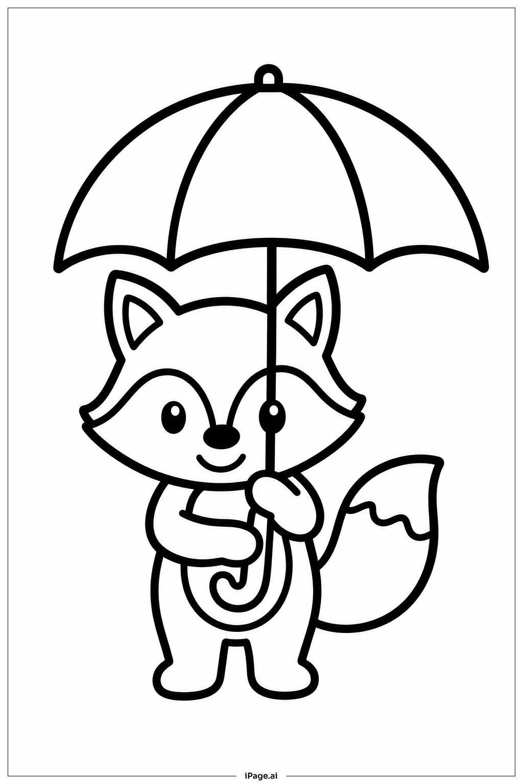 Fox With Umbrella