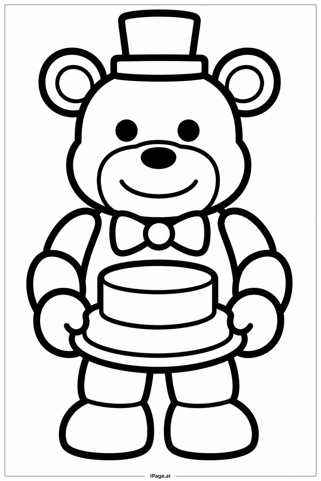 Freddy Fazbear mit Kuchen
