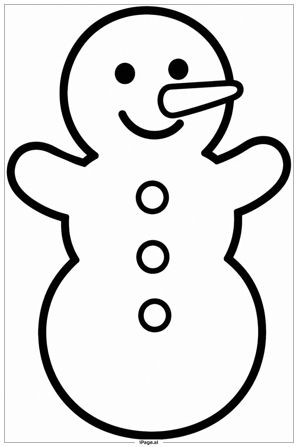 ジンジャーブレッドの雪だるま
