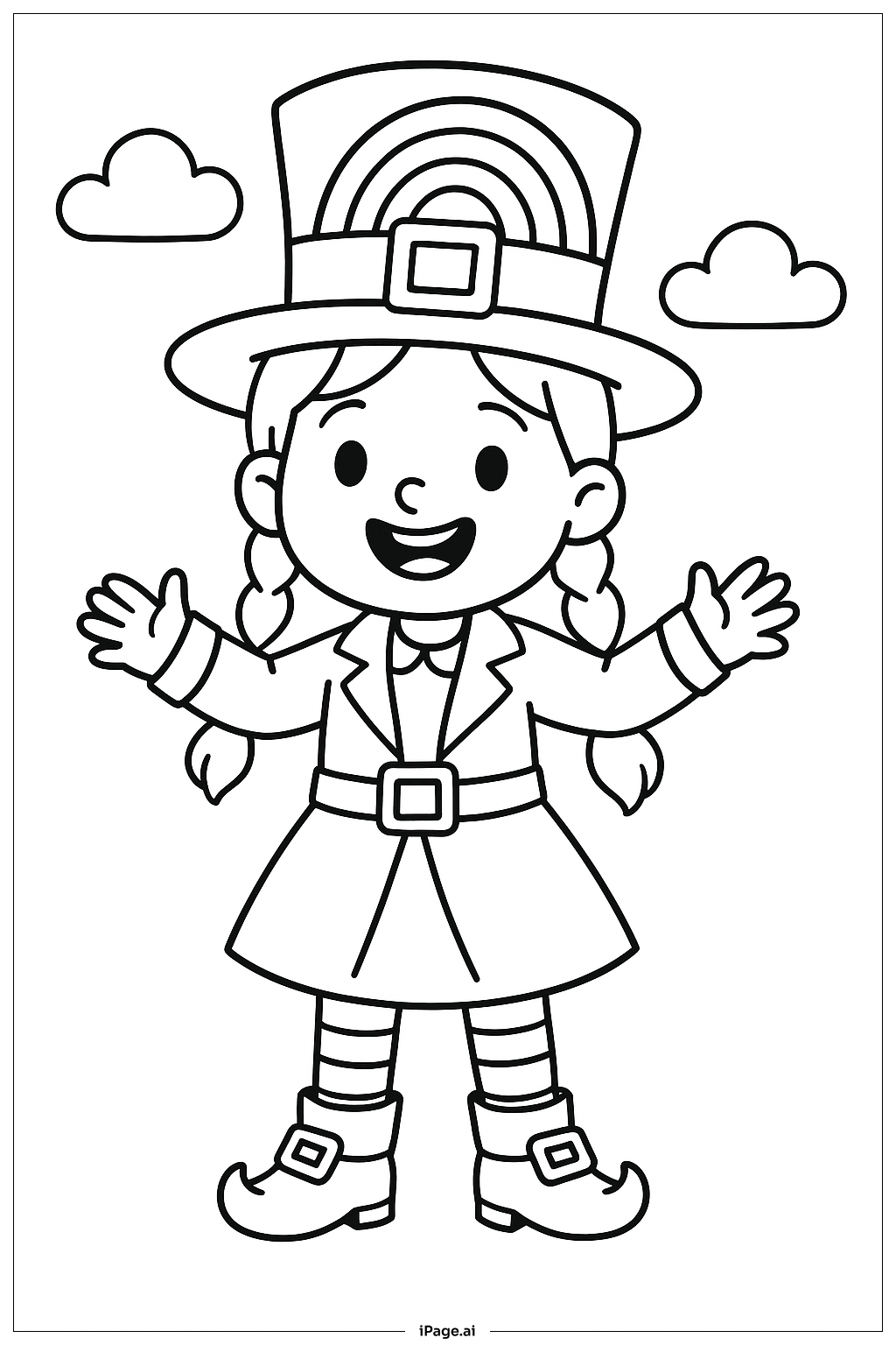 무지개 모자를 쓴 여자 요정