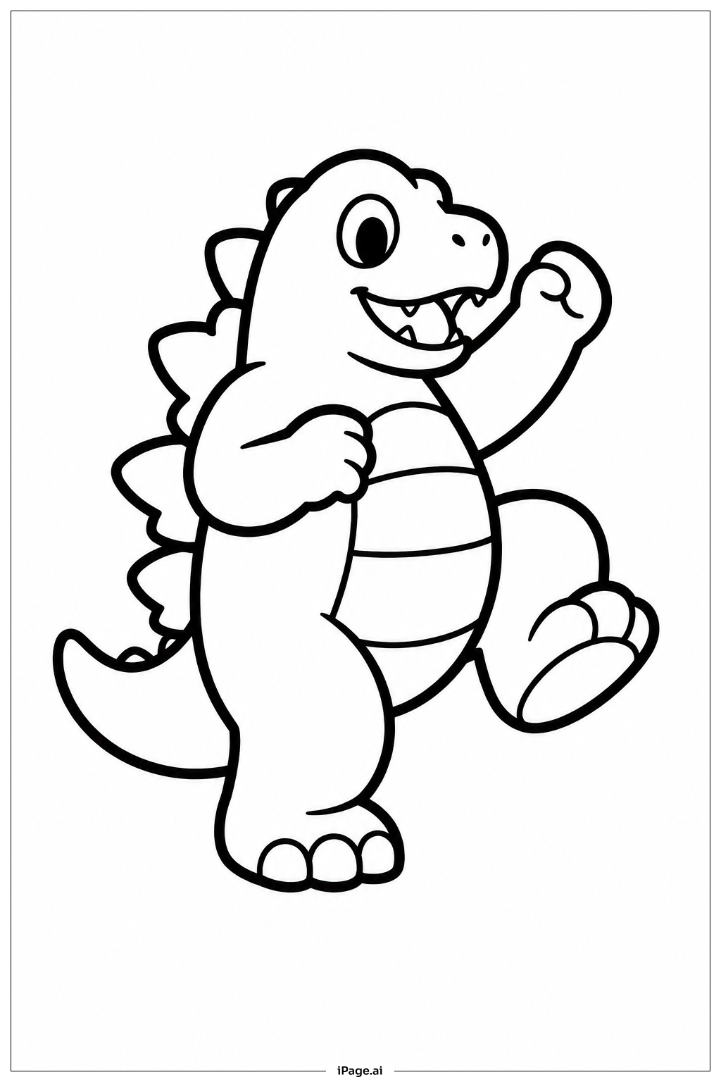  Page de coloriage Gozilla 