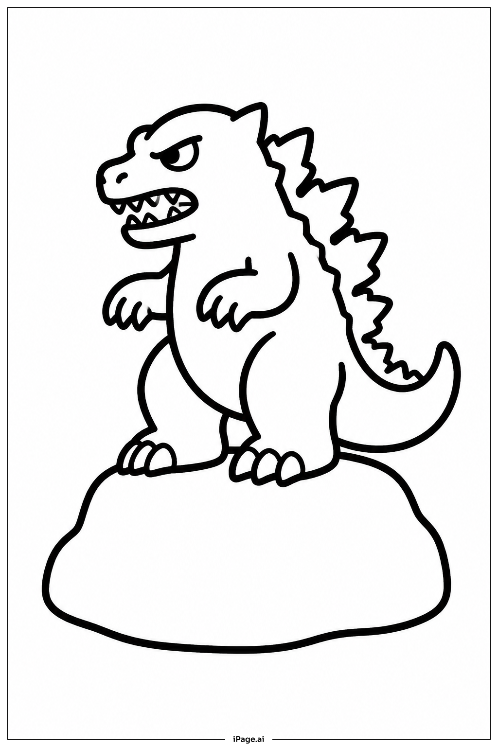 Godzilla Sur le Rocher