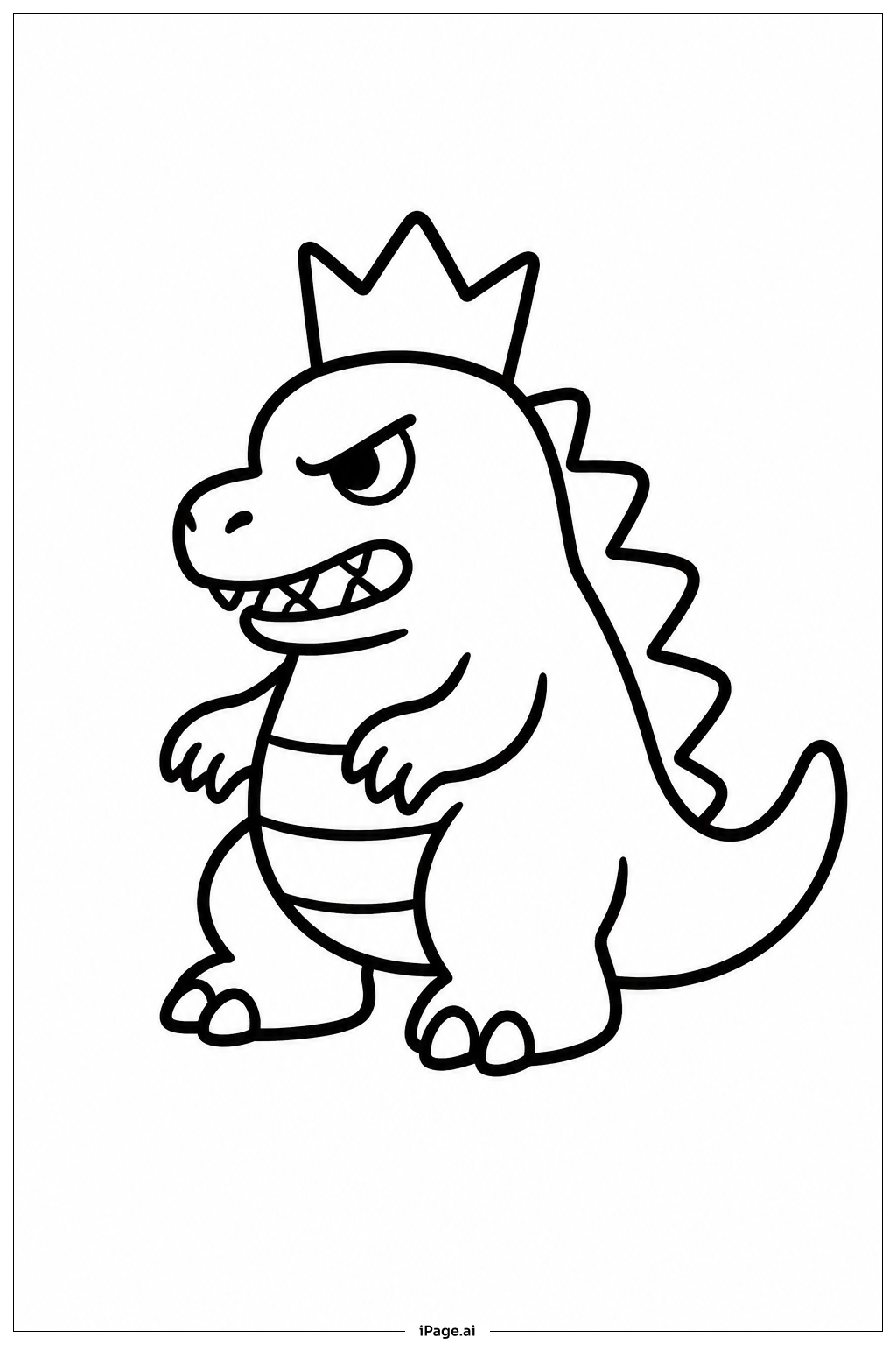 王冠をかぶったゴジラ