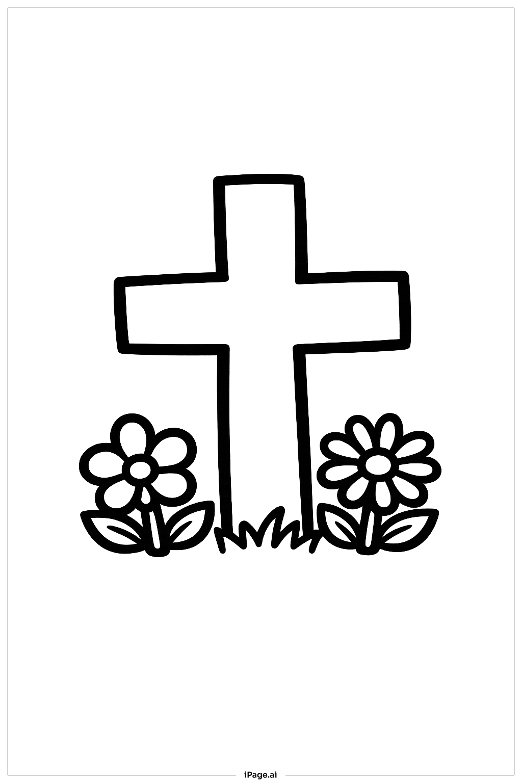 Cruz del Viernes Santo con Flores