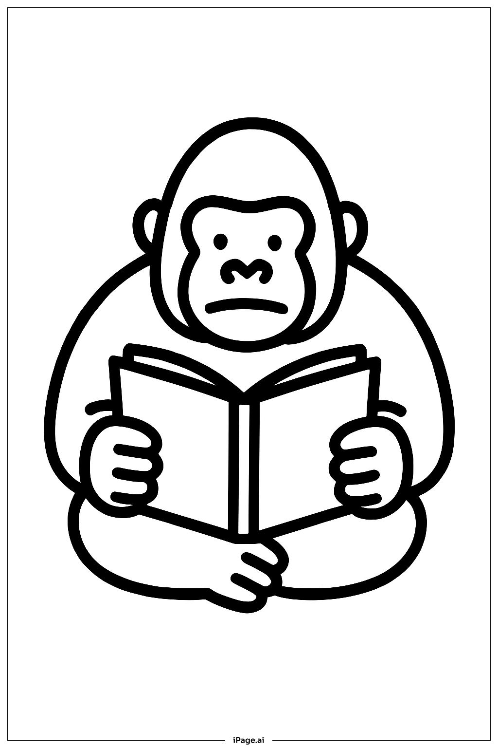 Livre de lecture du gorille