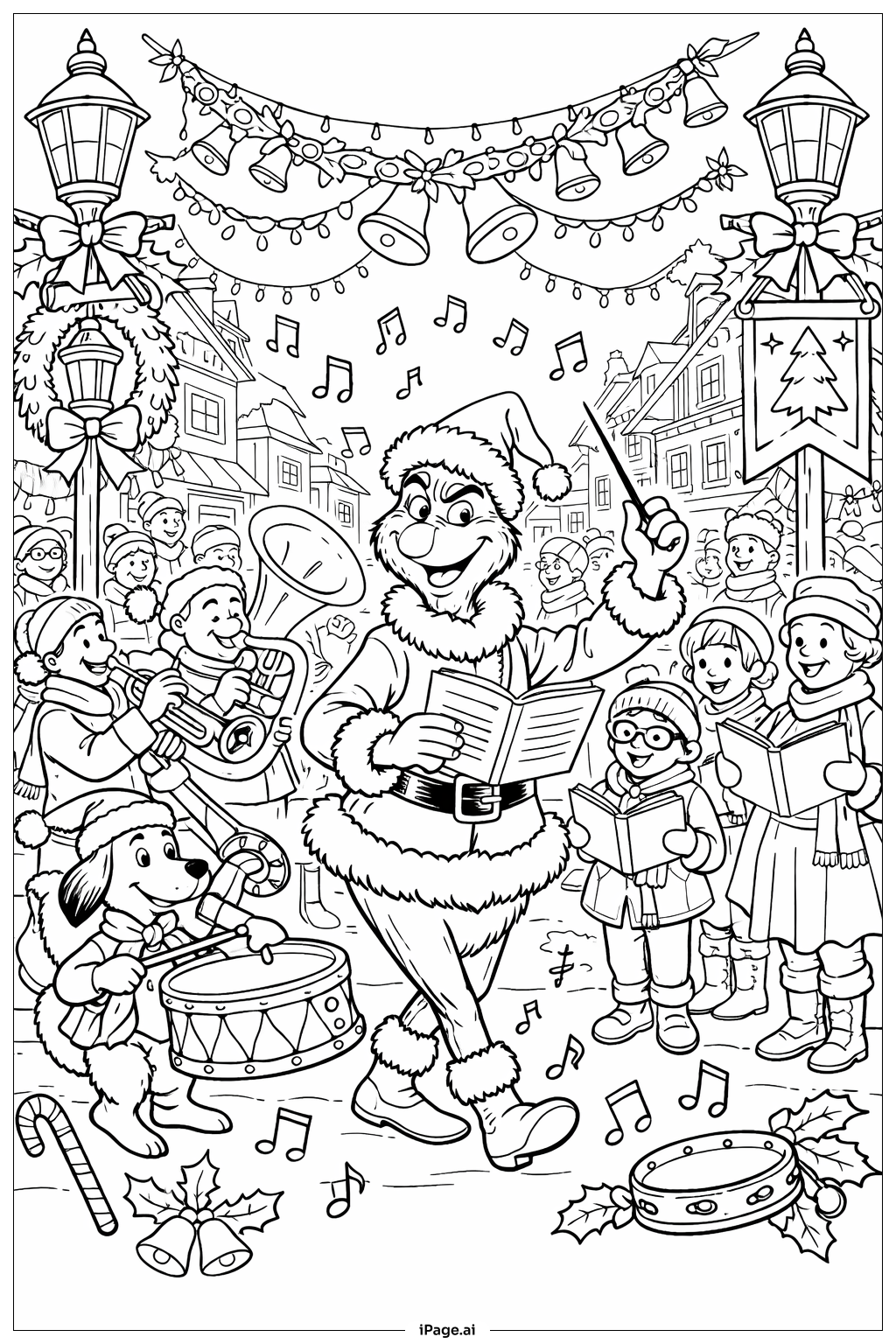  Trang tô màu Grinch 