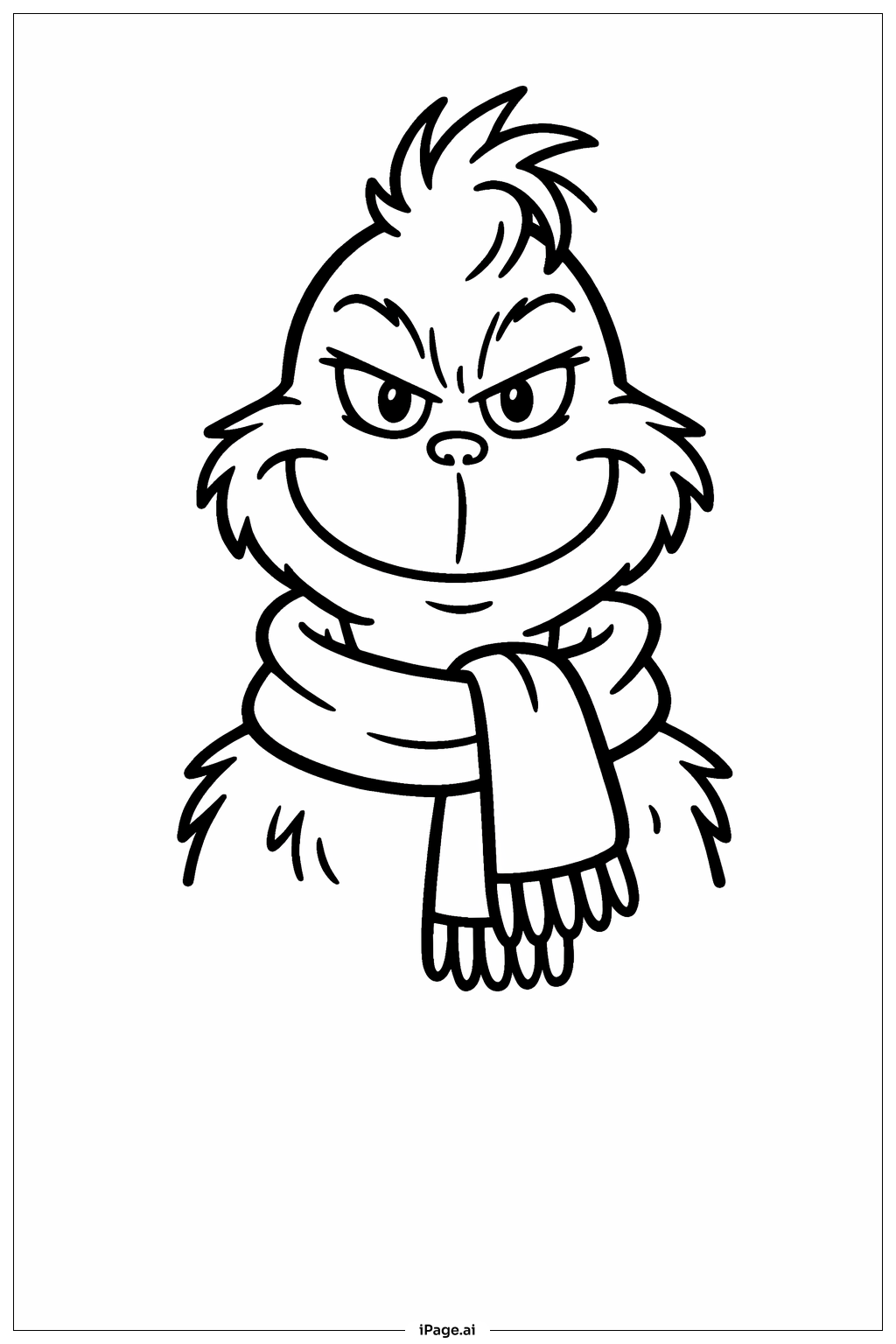  围巾里的格林奇填色页 