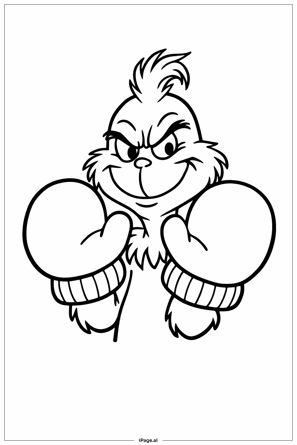 戴连指手套的圣诞怪杰