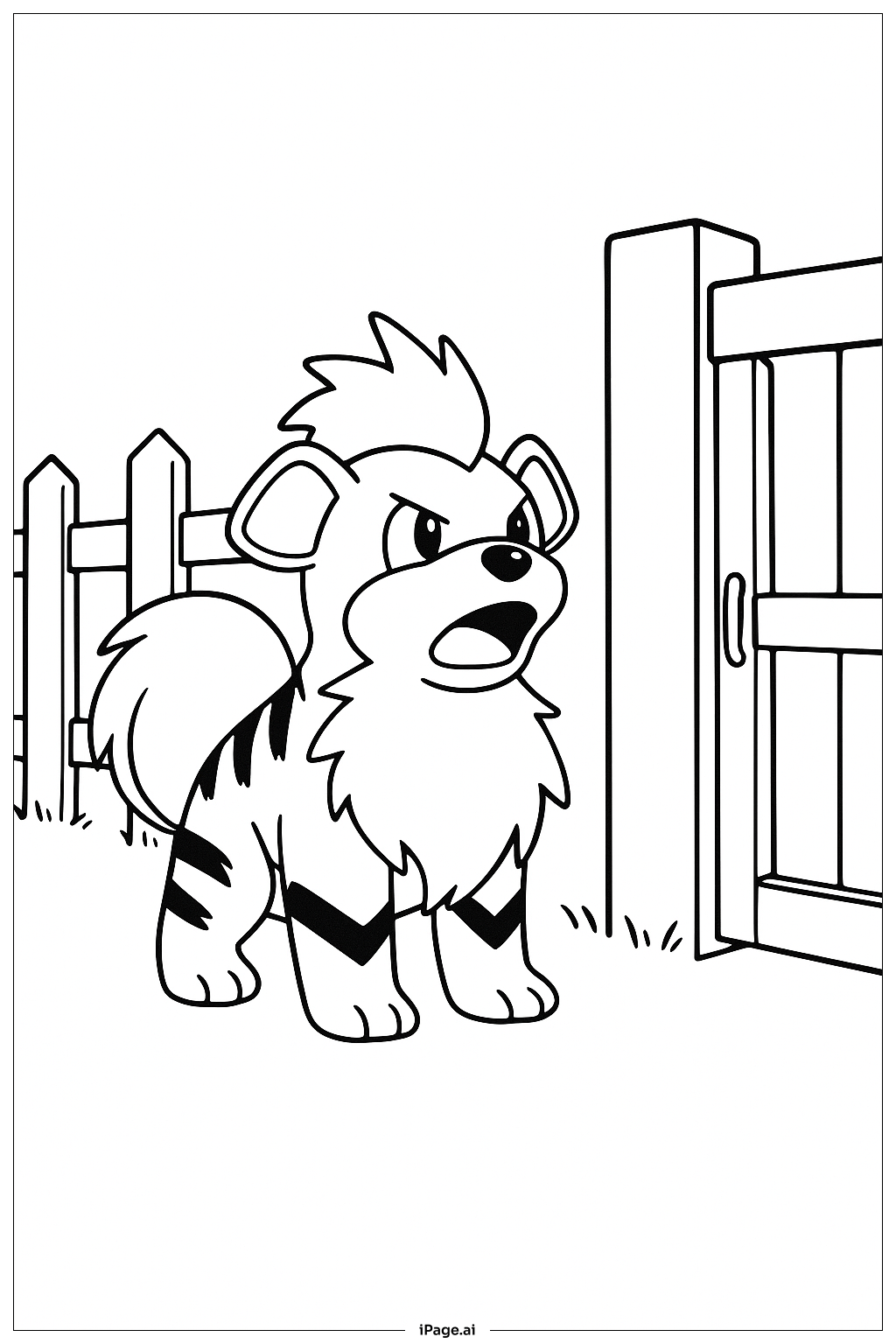  卡蒂狗宝可梦守护填色页 