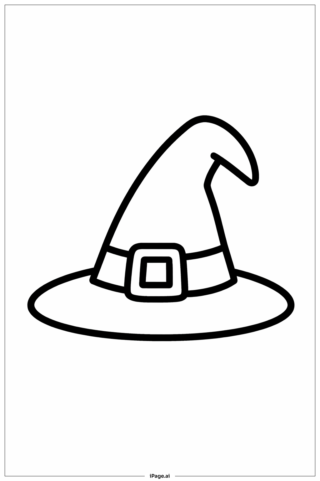  Halloween Hexenhut Ausmalseite 