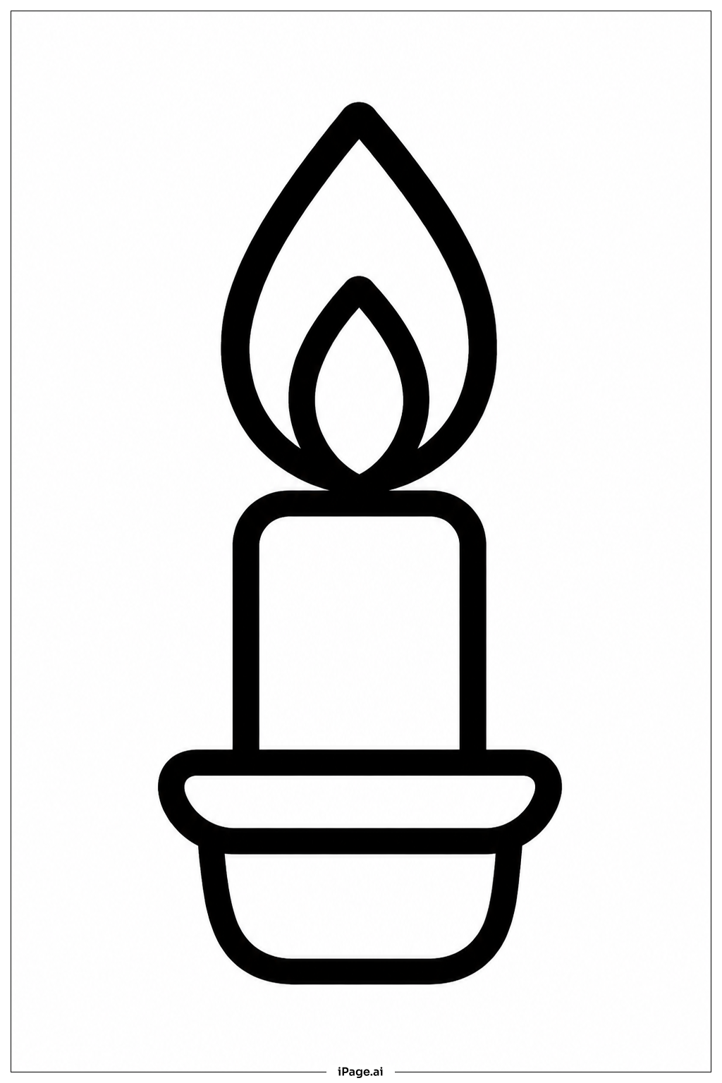  생일초불 색칠공부 페이지 