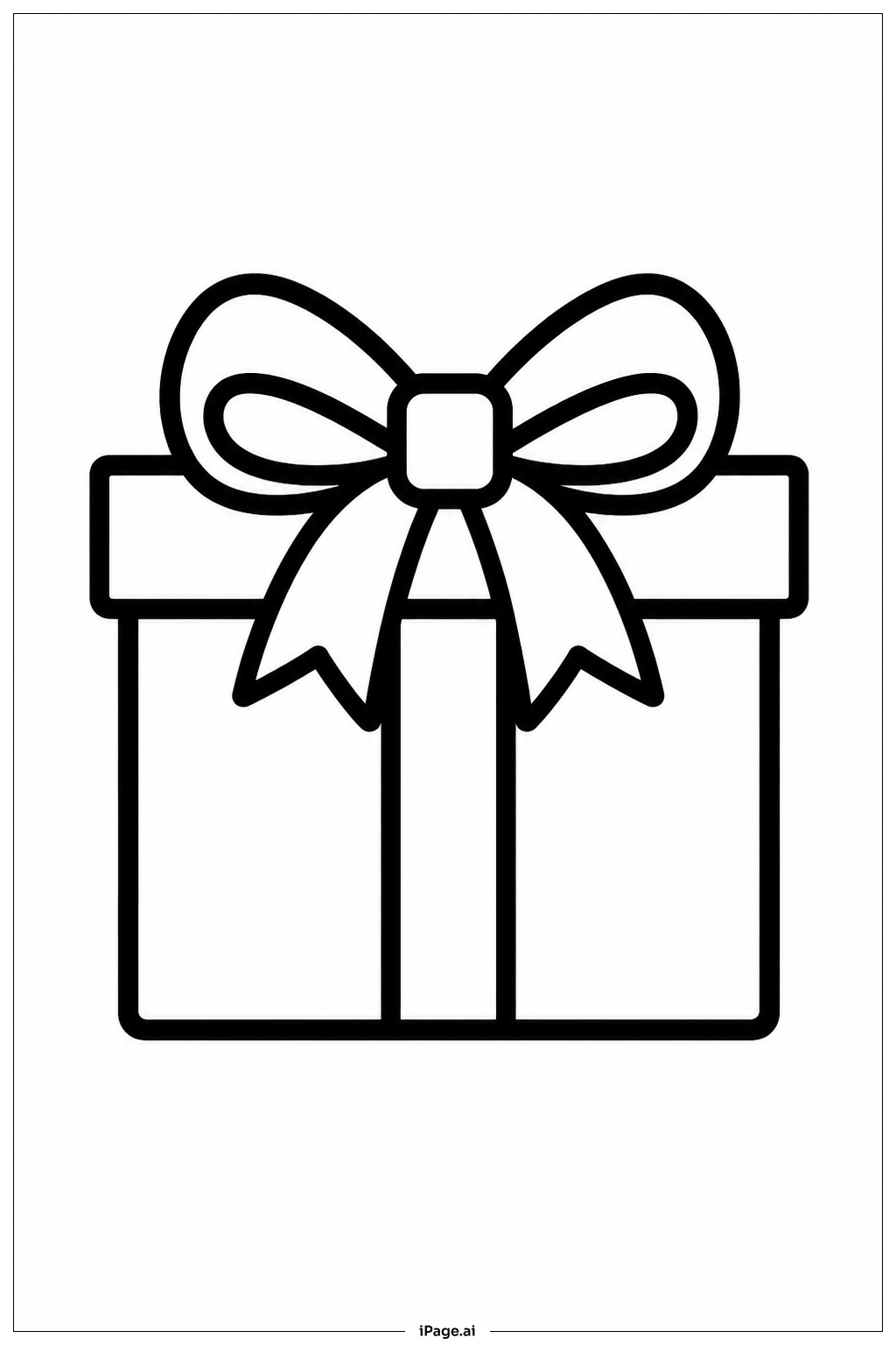  생일 선물 상자 색칠공부 페이지 