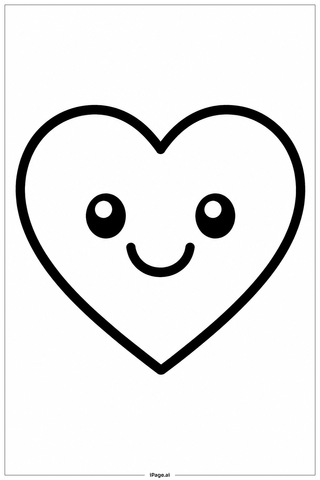  Happy Birthday Large Heart Coloring Page 