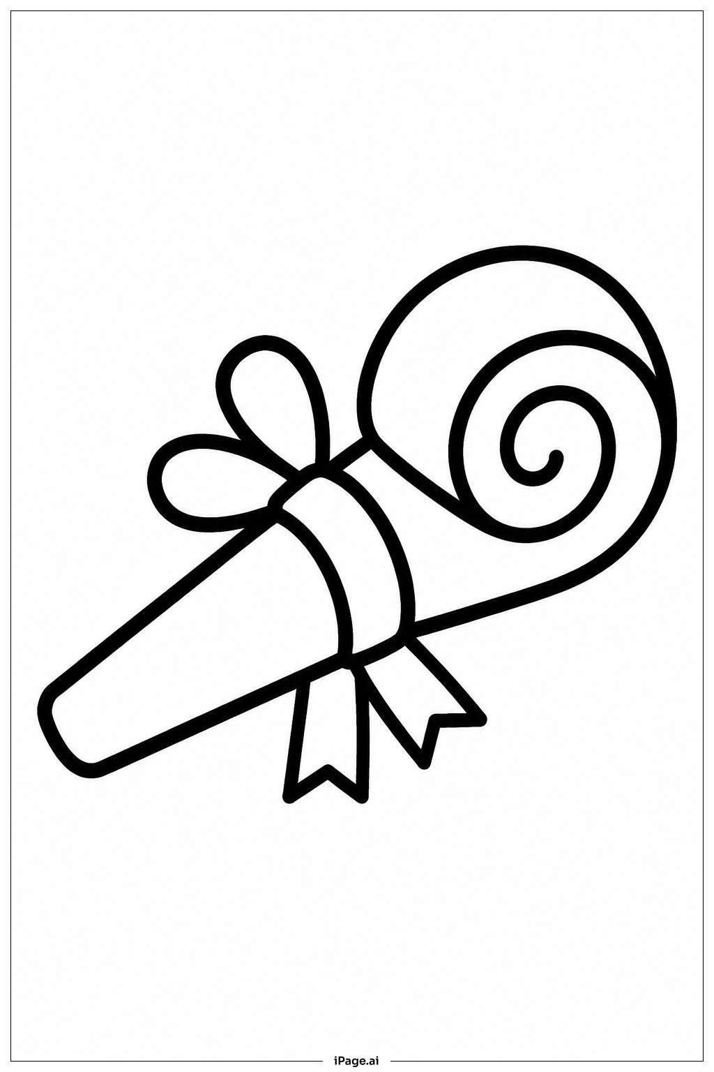  Happy Birthday Party Horn Coloring Page 