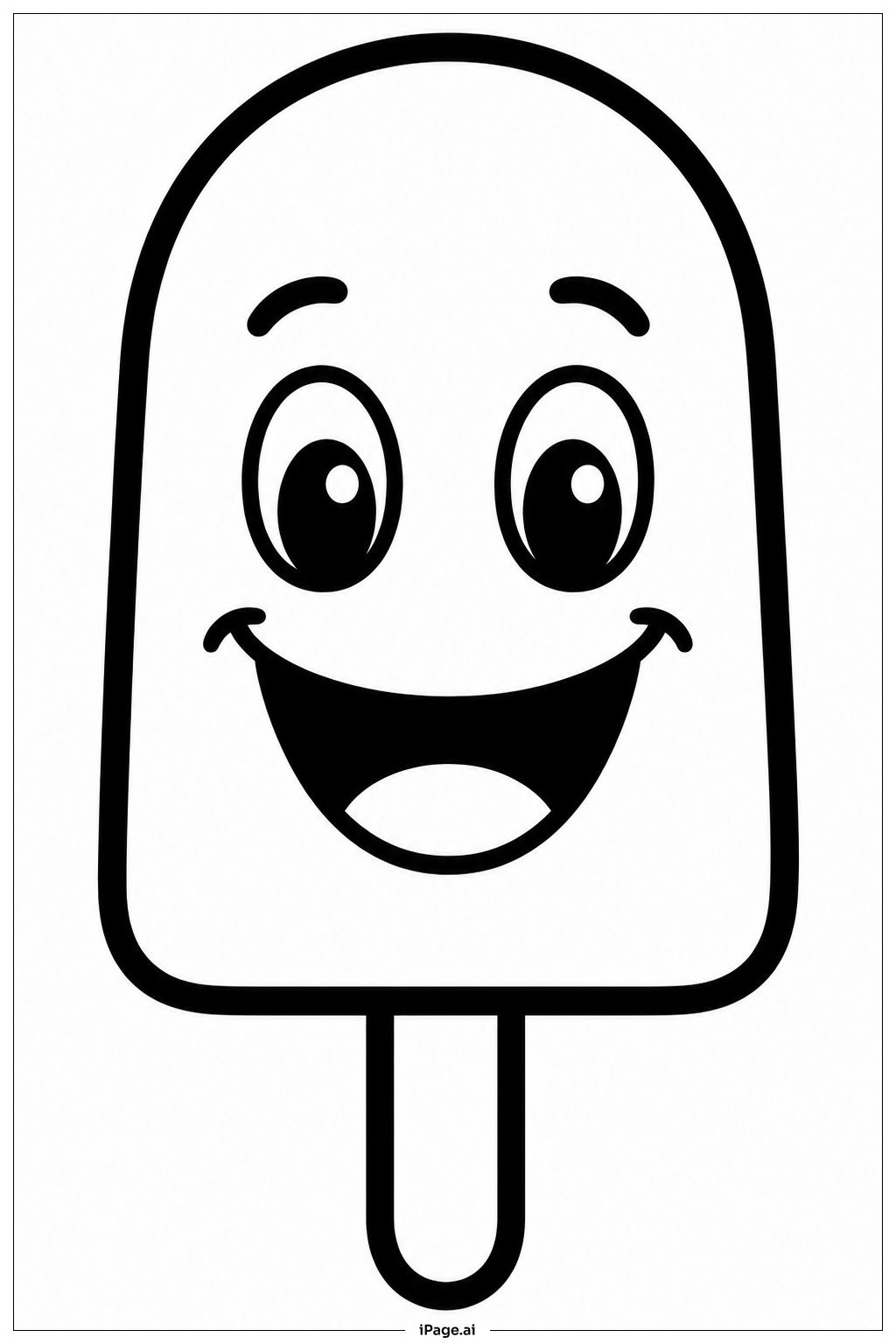  Página para colorear de Paleta Feliz 