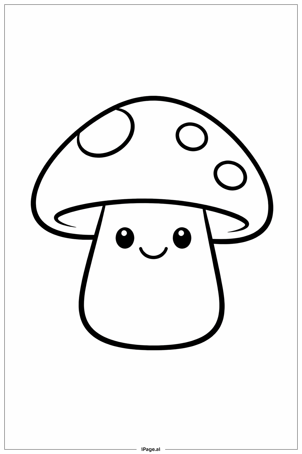  Trang tô màu Nấm Vui Vẻ 