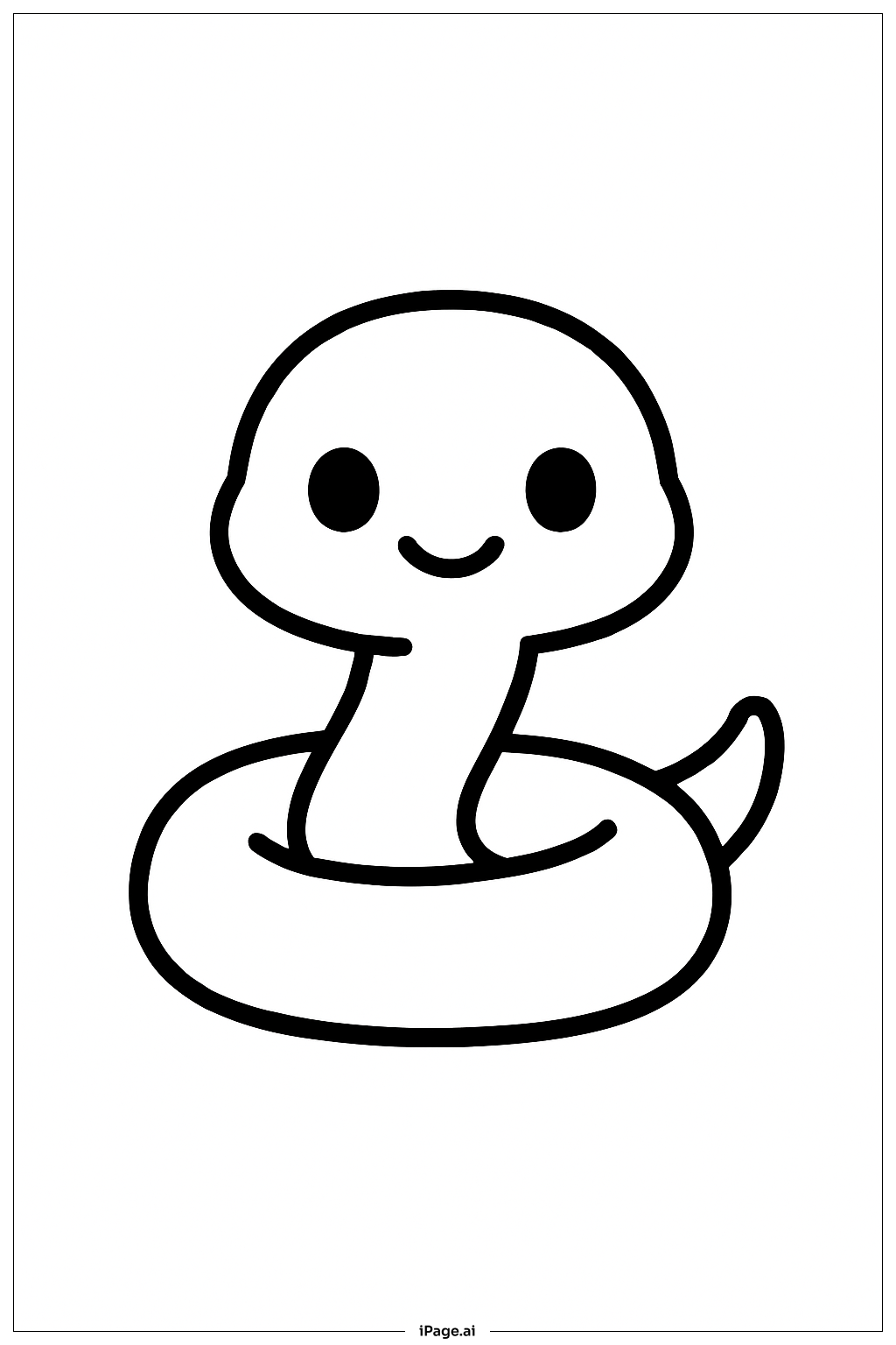  Trang tô màu Con Rắn Vui Vẻ 