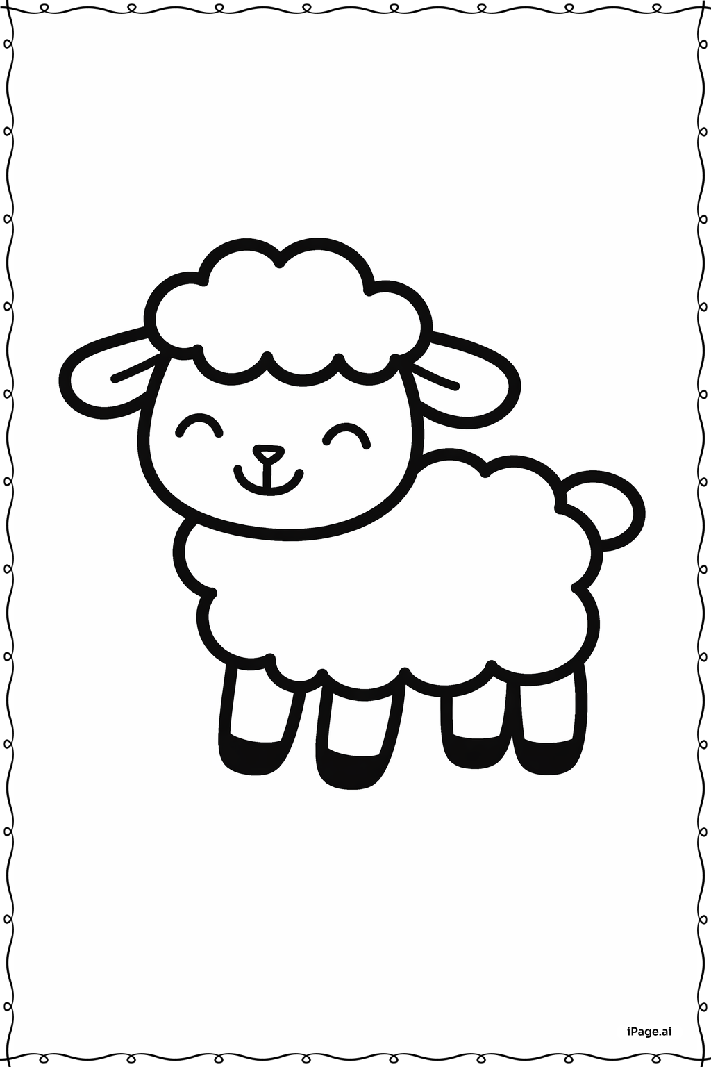 Página para colorear de Él ha resucitado Cordero alegre