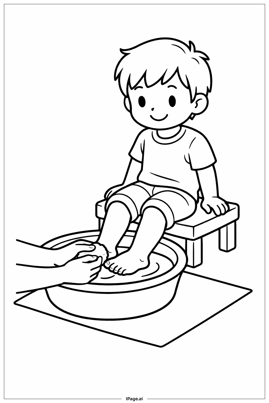  Trang tô màu Rửa Chân Trẻ Em Thứ Năm Thánh 