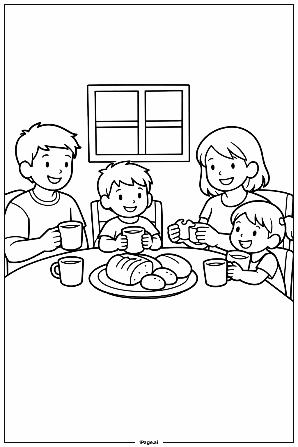  Trang tô màu Bữa Tối Gia Đình Thứ Năm Thánh 