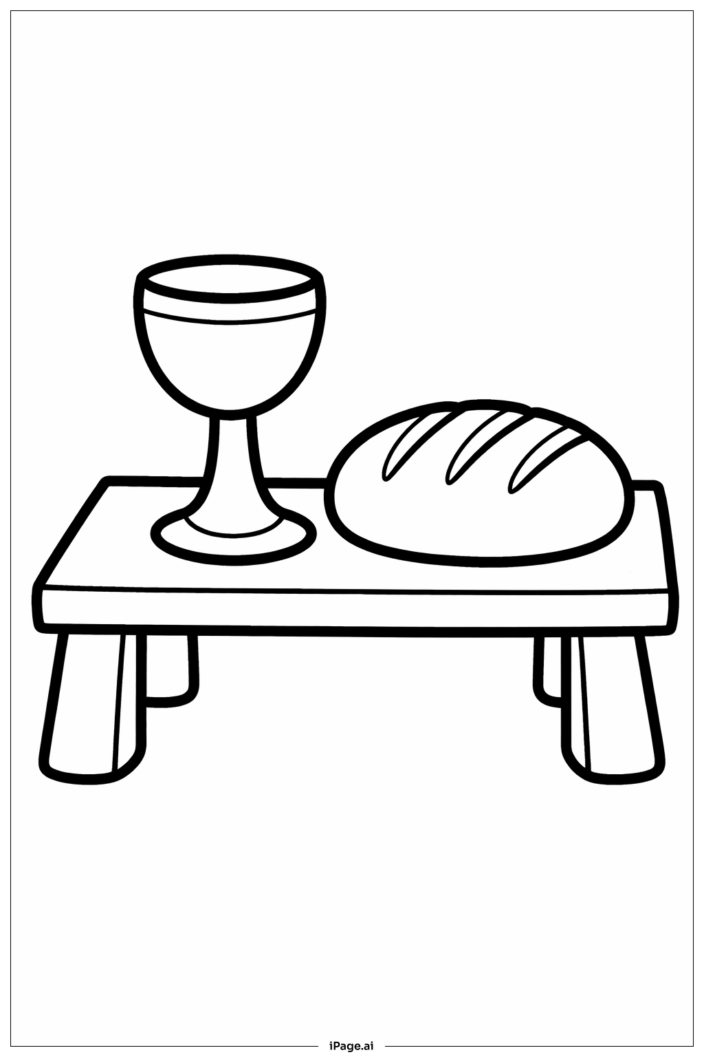  Trang tô màu Bàn Đơn Giản Thứ Năm Thánh 