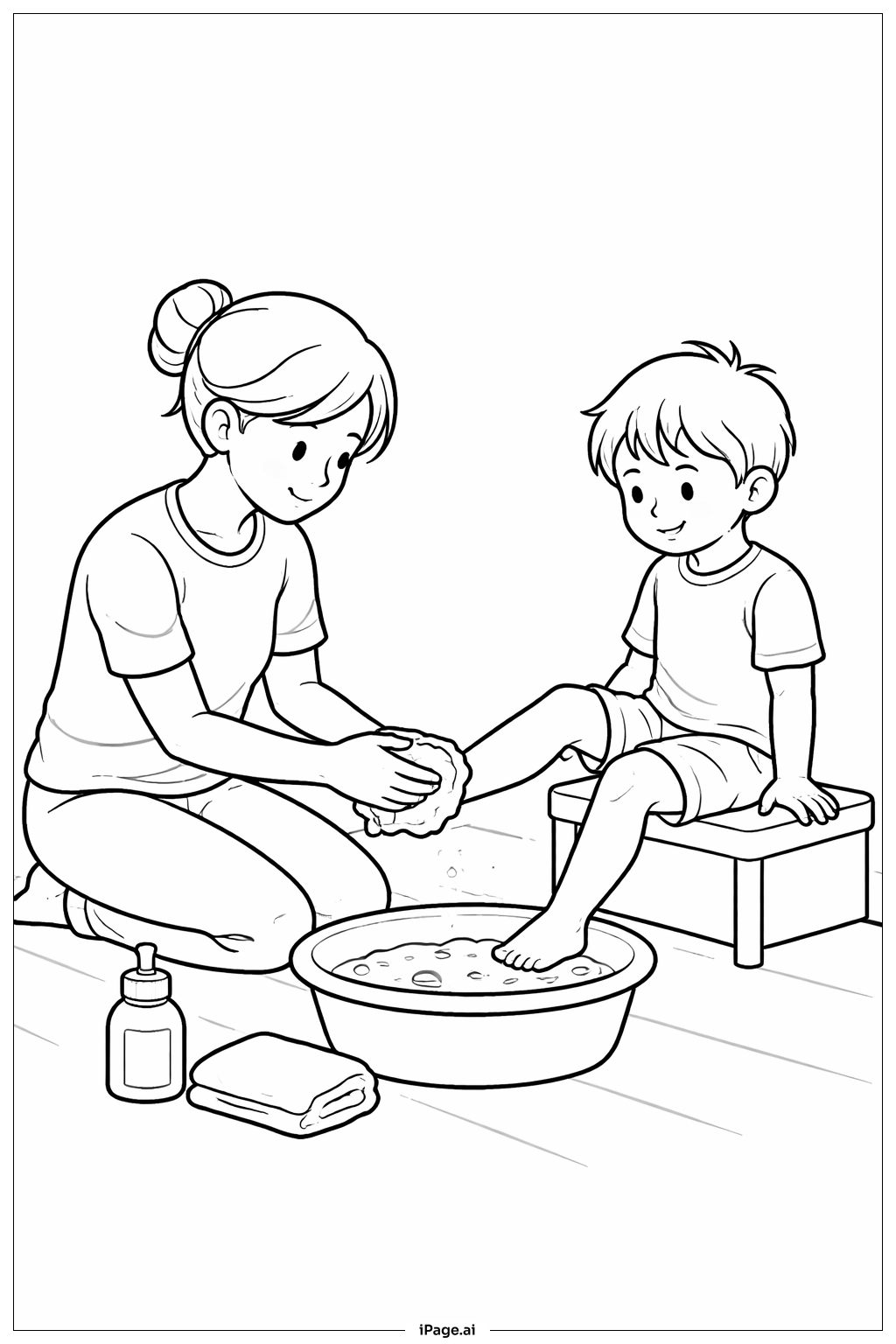  Trang tô màu Cảnh Rửa Chân Thứ Năm Thánh 