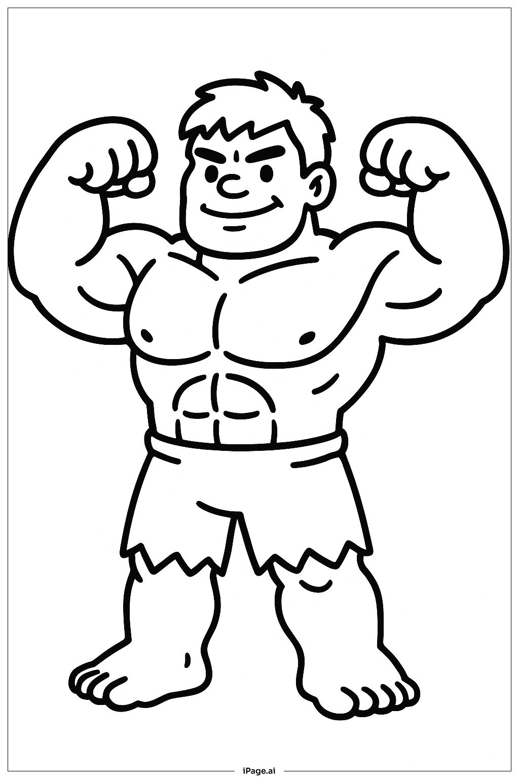 Hulk Mostrando Músculos