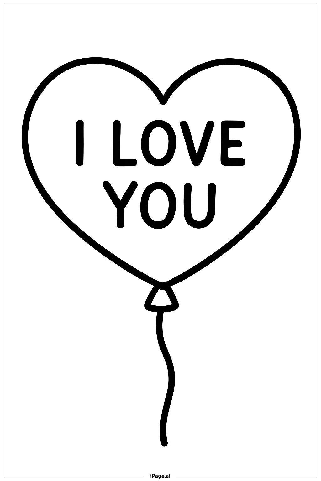I Love You Heart Balloon