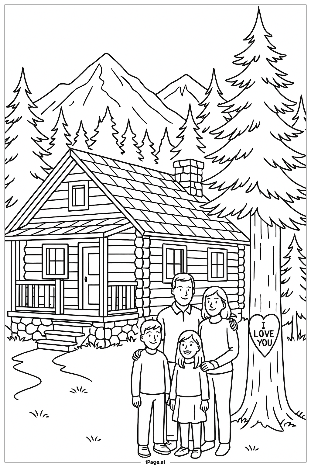  Trang tô màu Tôi Yêu Ngọn Núi Nhà Bên 