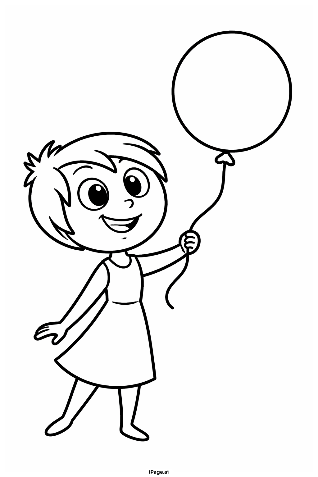  Inside Out 2 Joy Balloon Coloring Page 