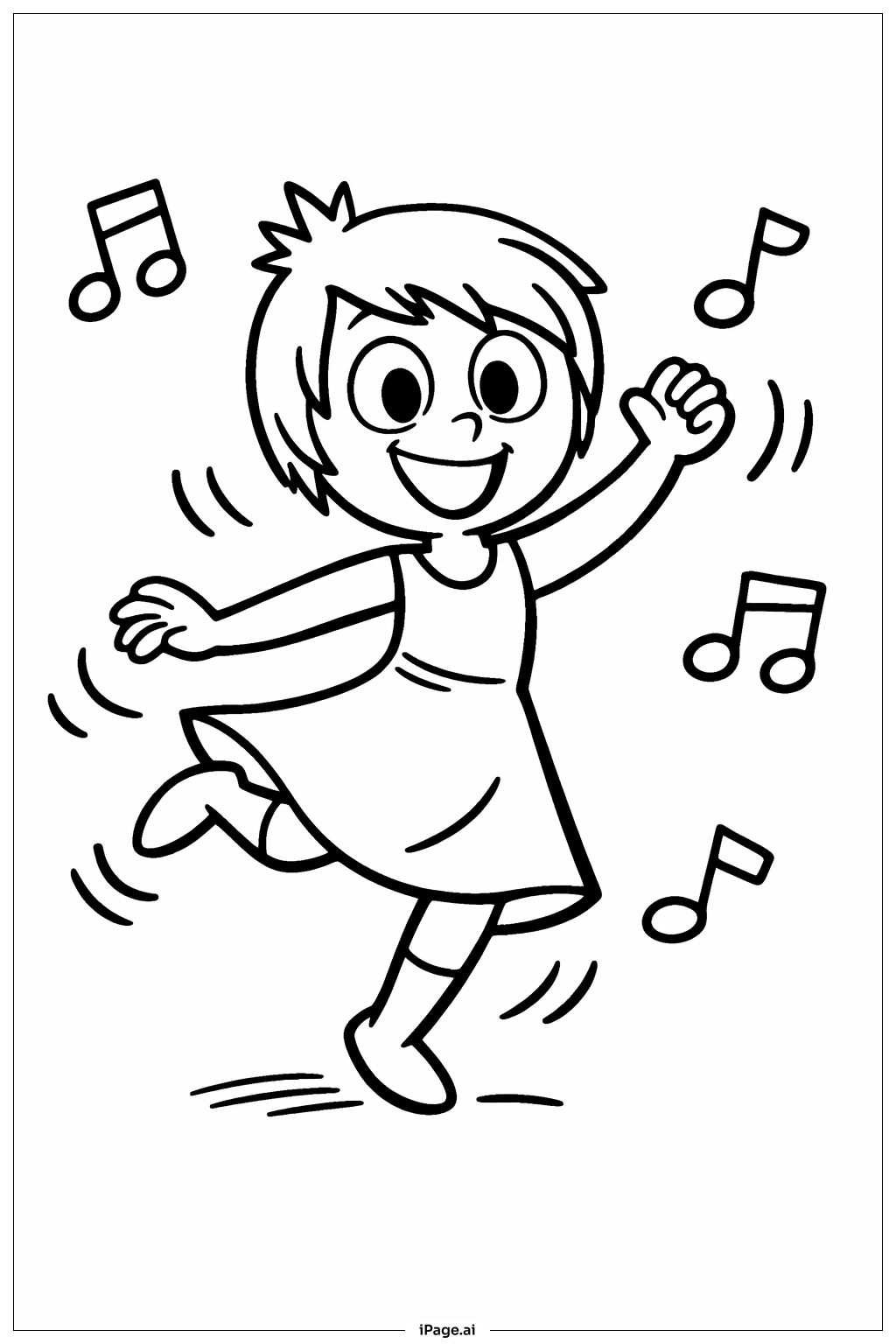  Inside Out 2 Joy Dancing Coloring Page 
