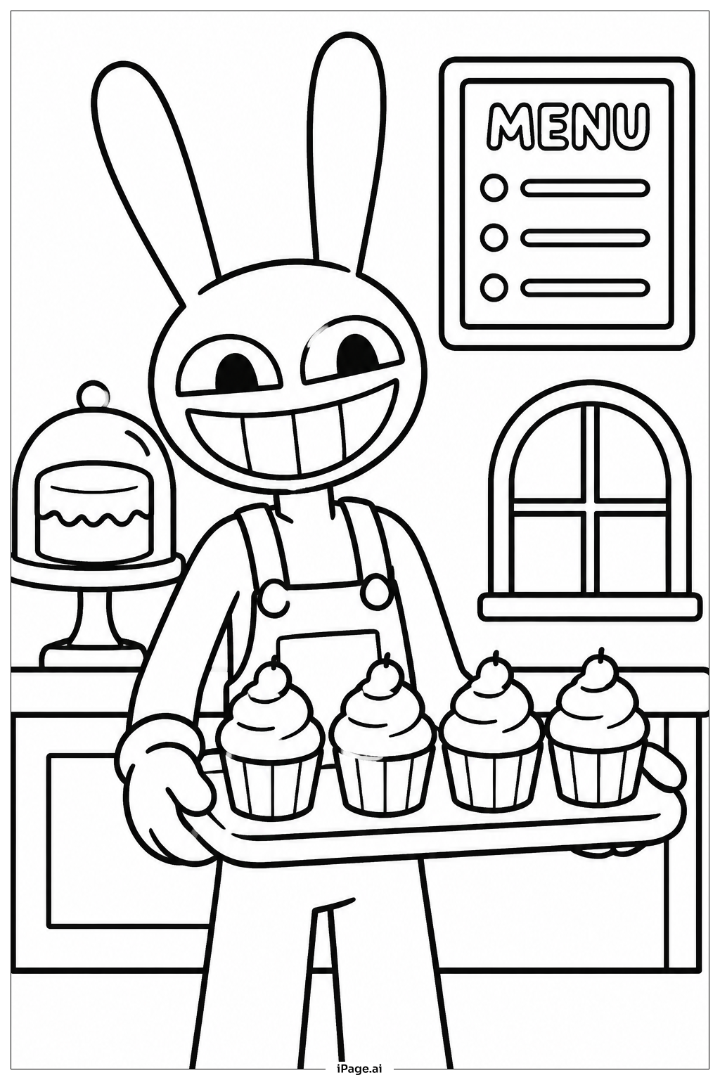 Jax Bakery Treats Coloring Page