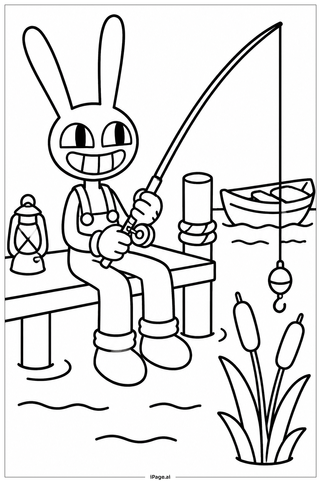  Jax Fishing Day Coloring Page 