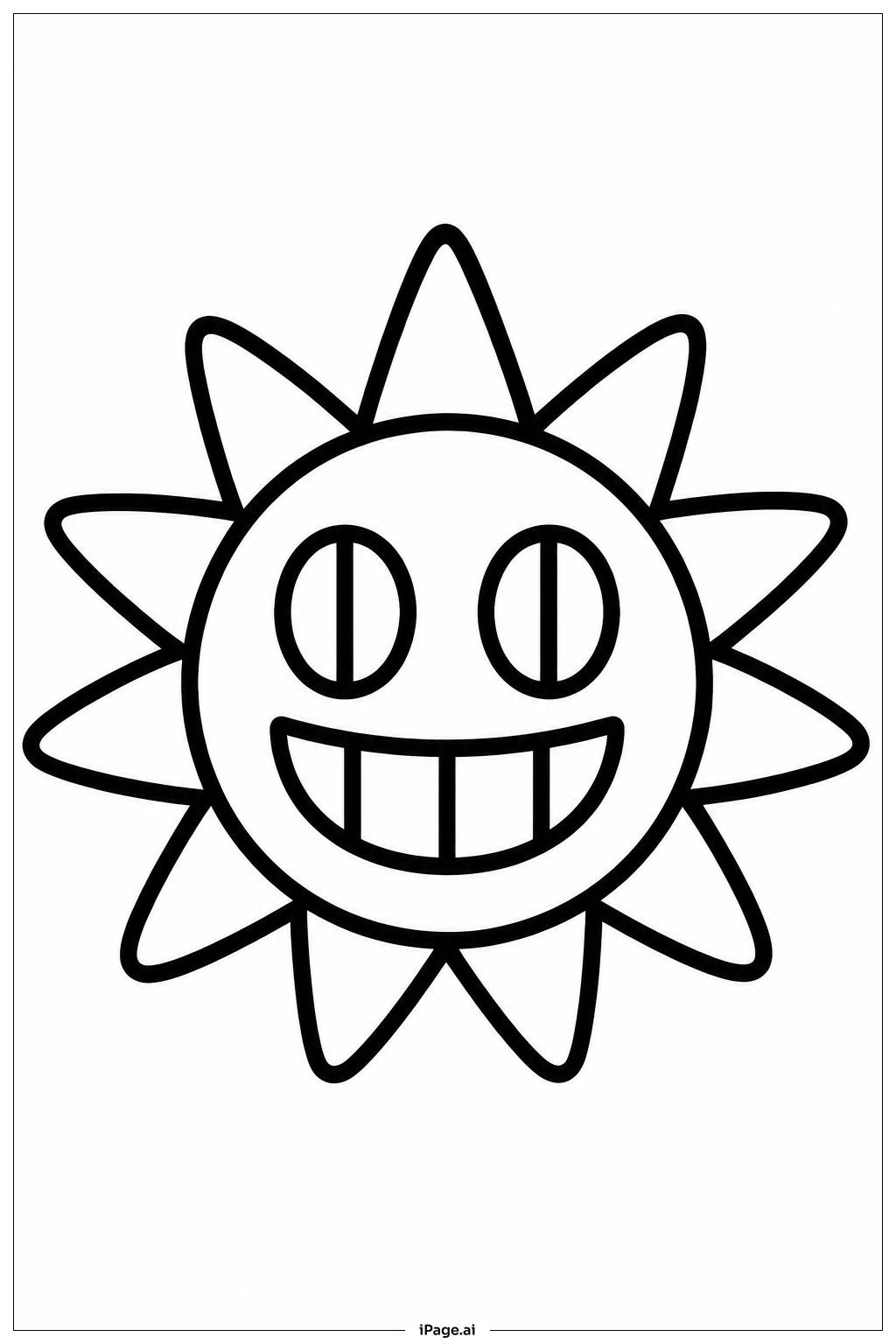 Jax Happy Sunの塗り絵ページ
