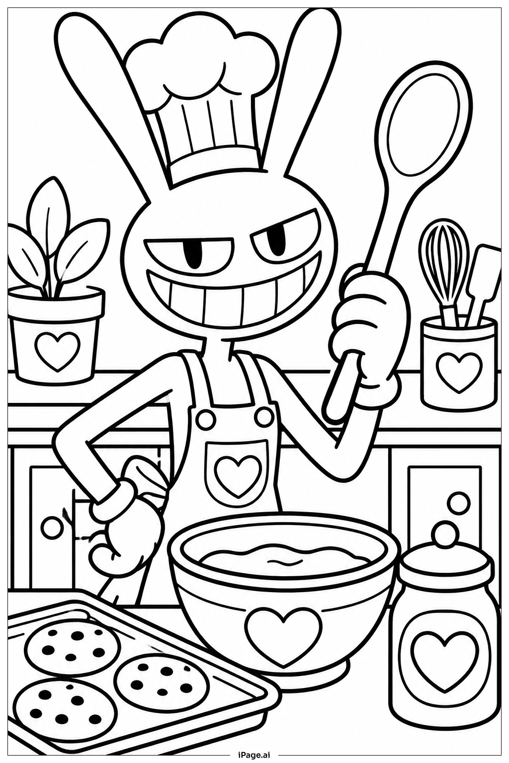 Jax Little Chef Ausmalseite