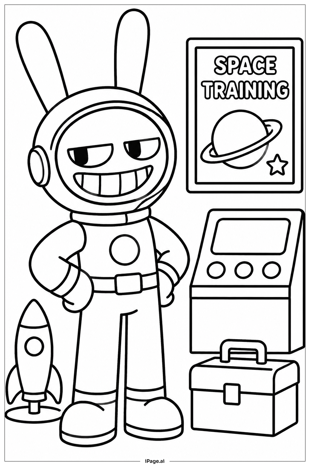  Jax Space Helmet Coloring Page 