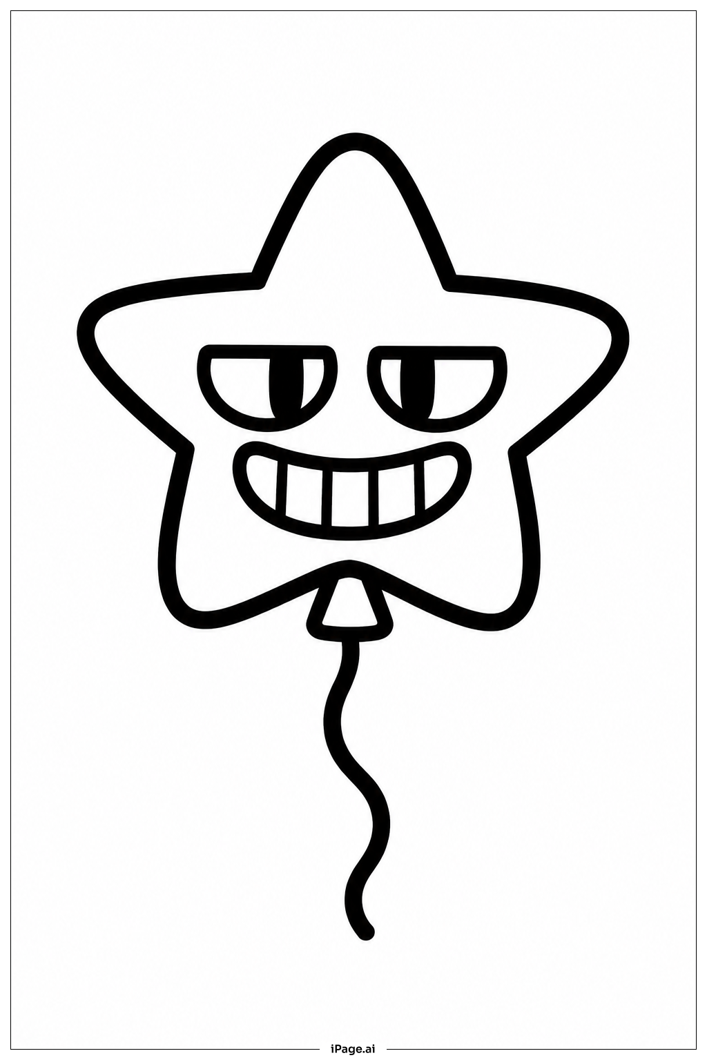 Jax Star Balloonの塗り絵ページ