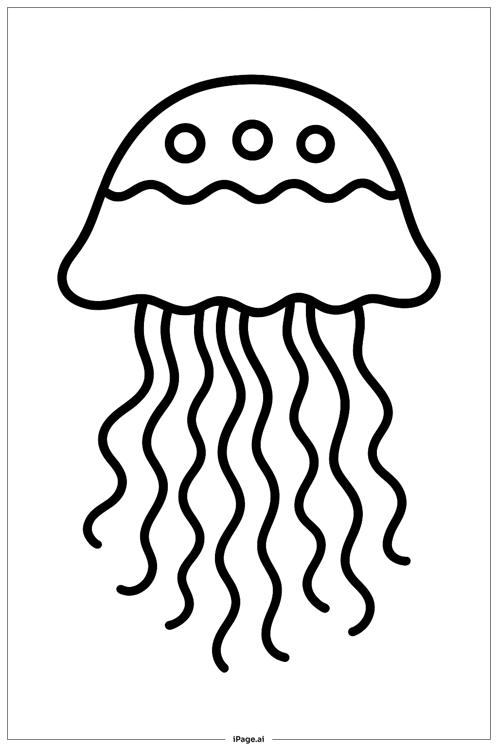  Jellyfish With Pattern Coloring Page 