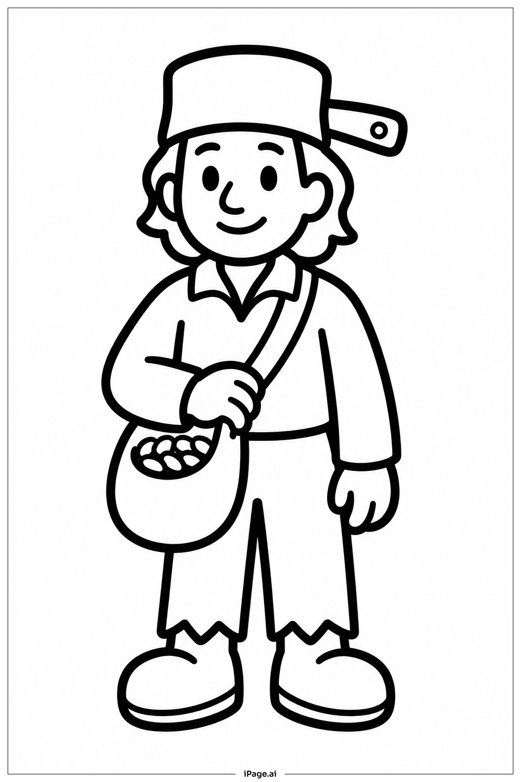 Johnny Appleseed mit Saatbeutel