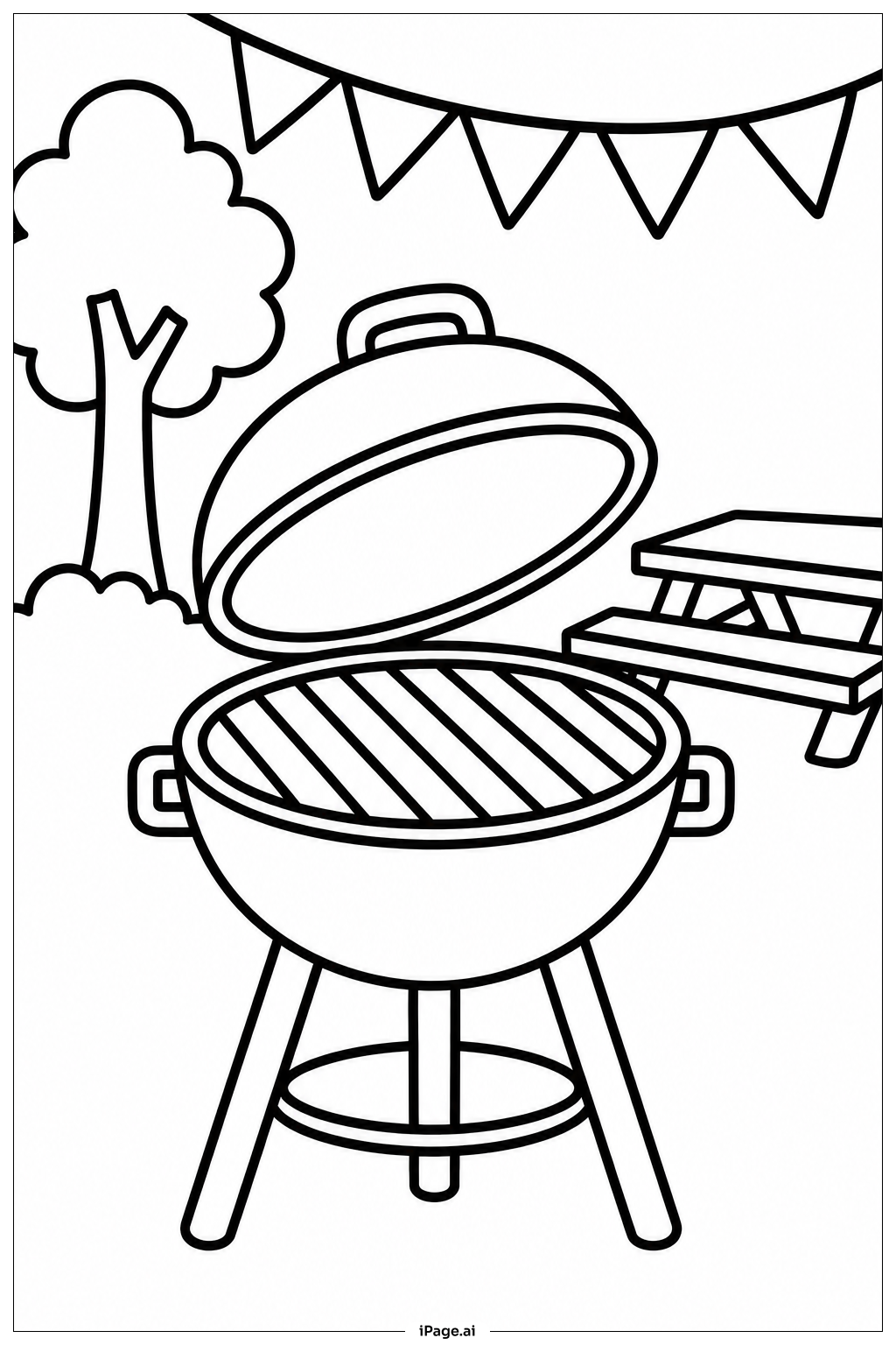  Juni Gartenparty Ausmalseite 