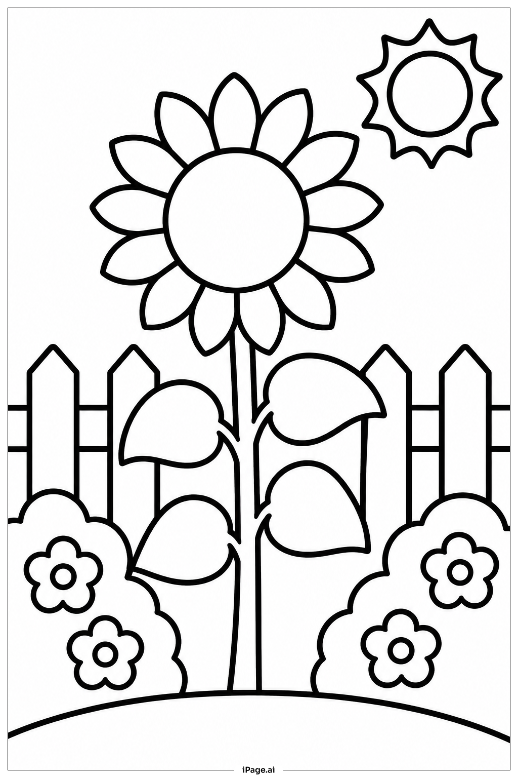 六月花園向日葵