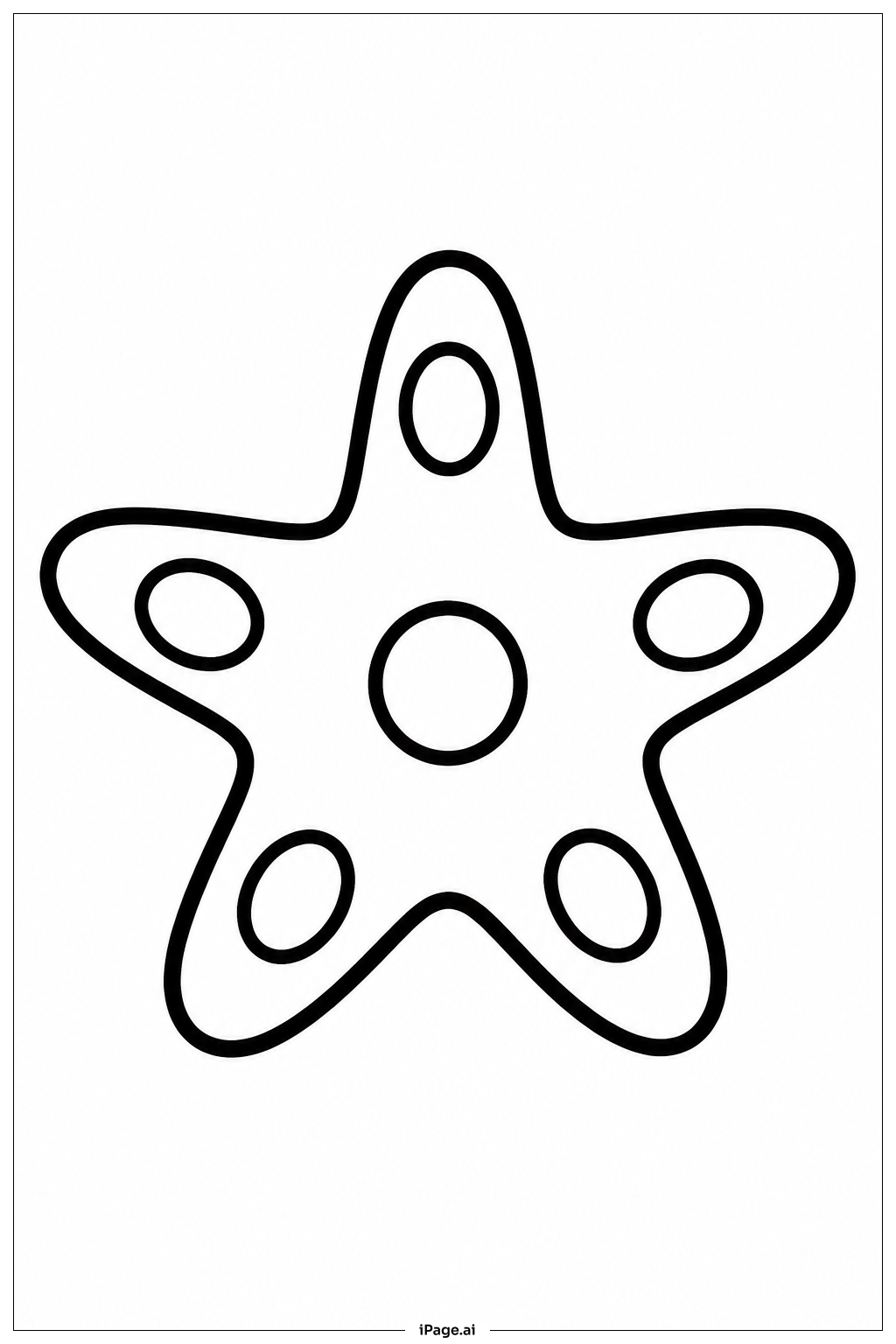  Página para colorear de Estrella de junio 
